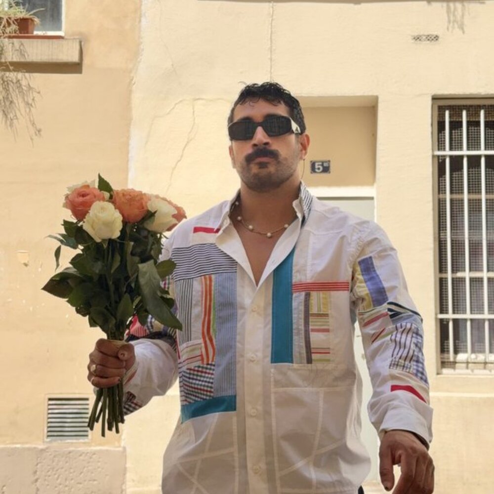 Modern 3 Geometric Patchwork Long Sleeve Dress Sh… - image 1